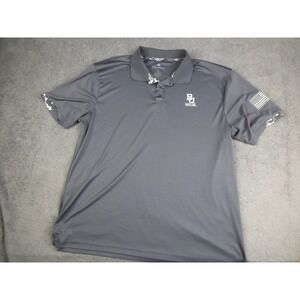 Baylor Bears Mens XXL Polo Shirt Gray OHT Military Appreciation BU Logo Colosseu
